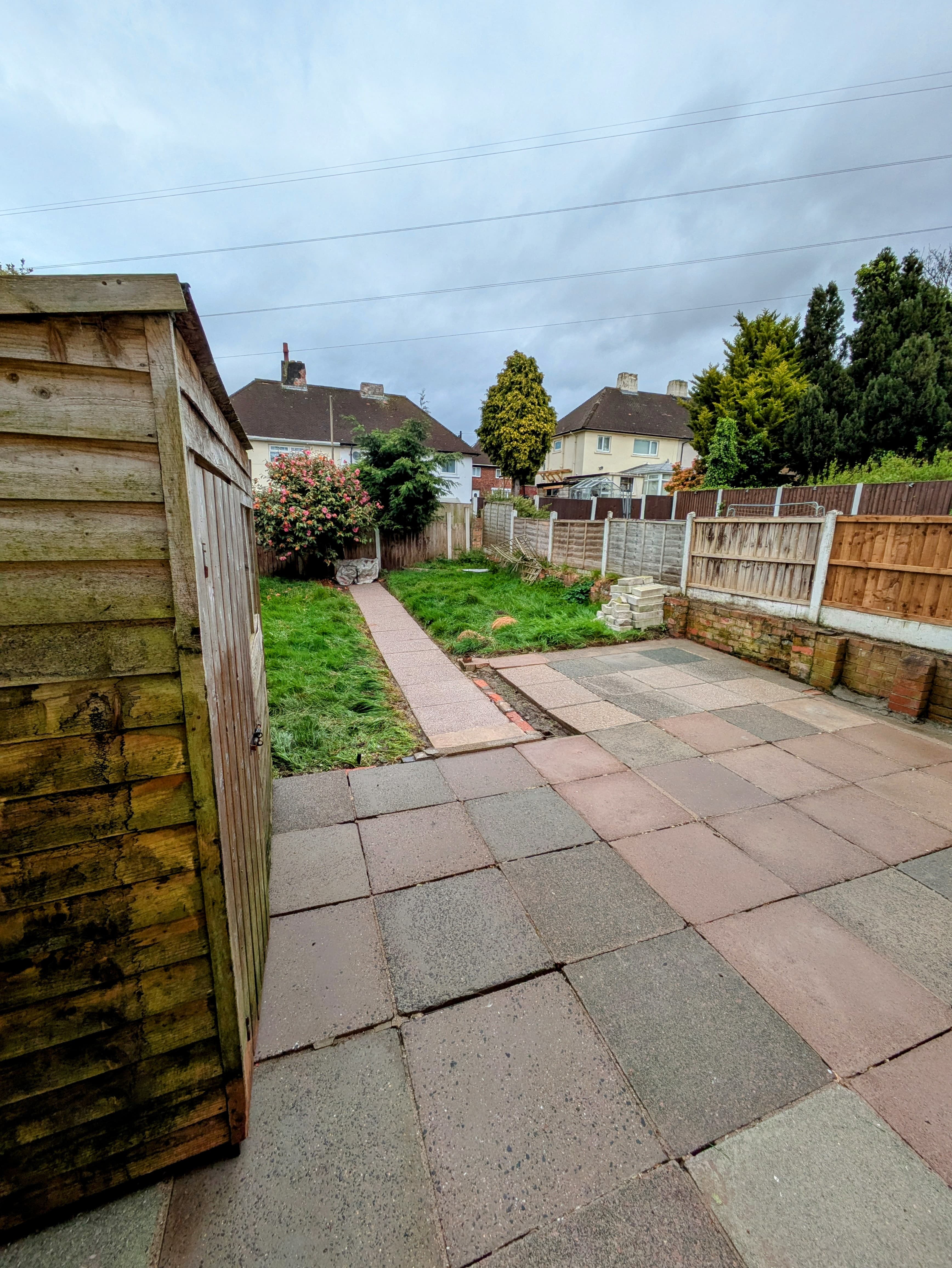 Clean house exterior after pressure washing